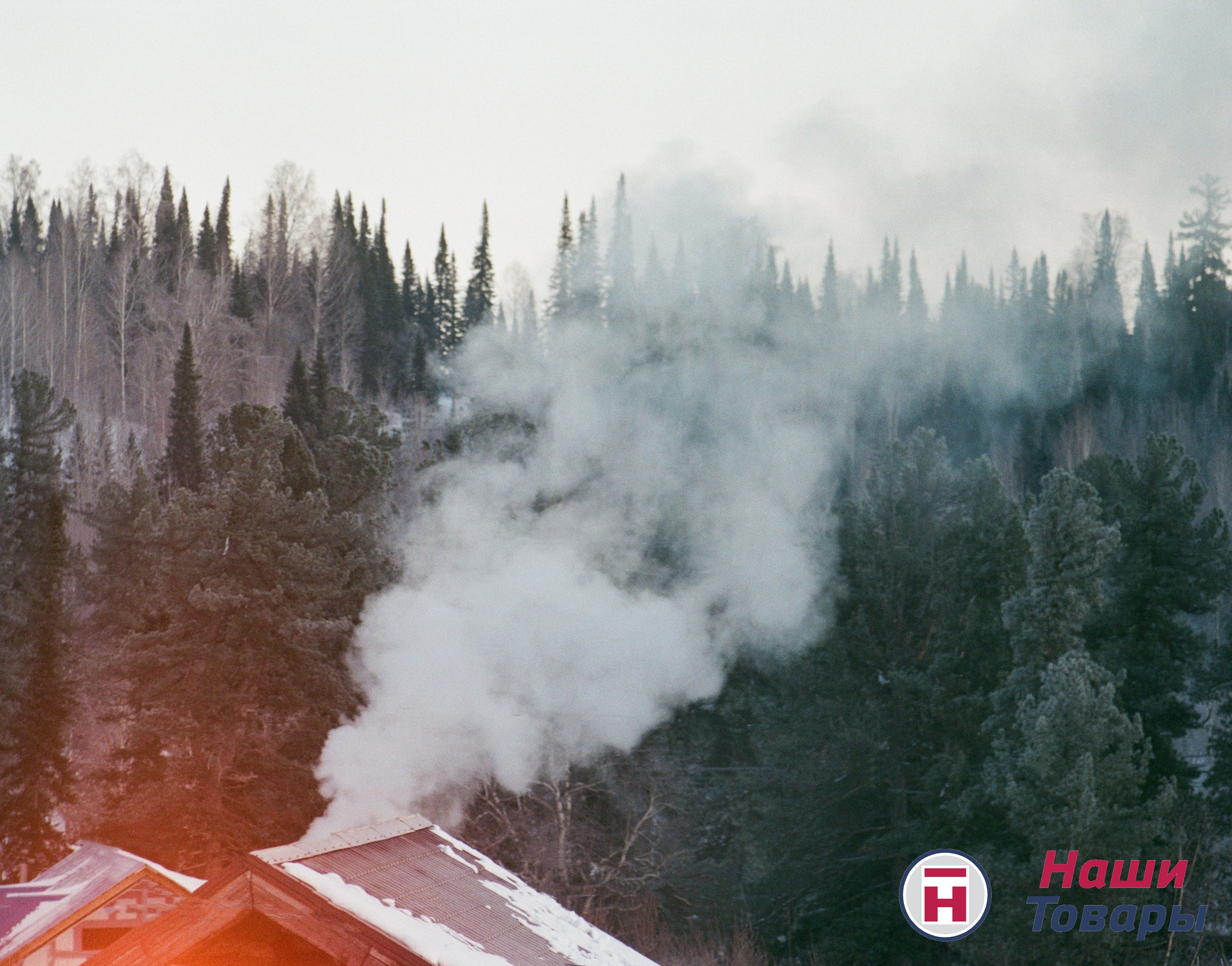 дым лес печь